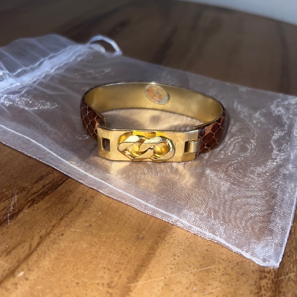 Vintage Manelli gold double link bracelet made in Italy 🇮🇹 - Picture 3 of 6
